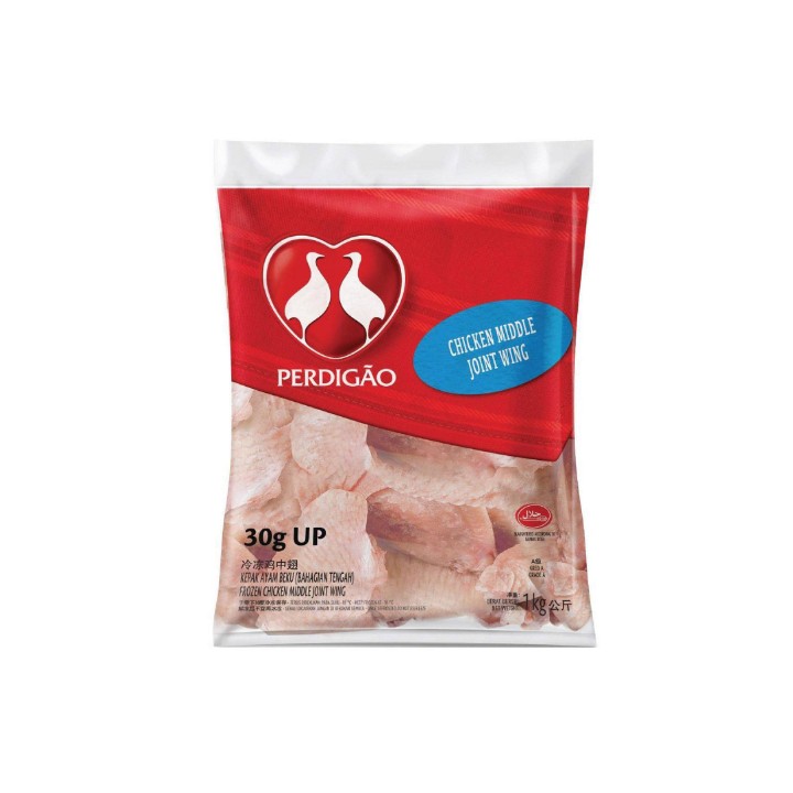 Perdigao Chicken Middle Joint Wings 30g/up 1kg