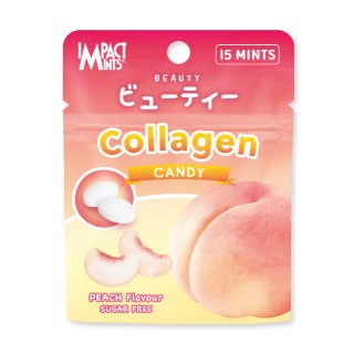 Impact Mints Beauty  Peach Zip Lock Bag