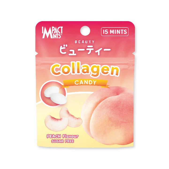Impact Mints Beauty  Peach Zip Lock Bag