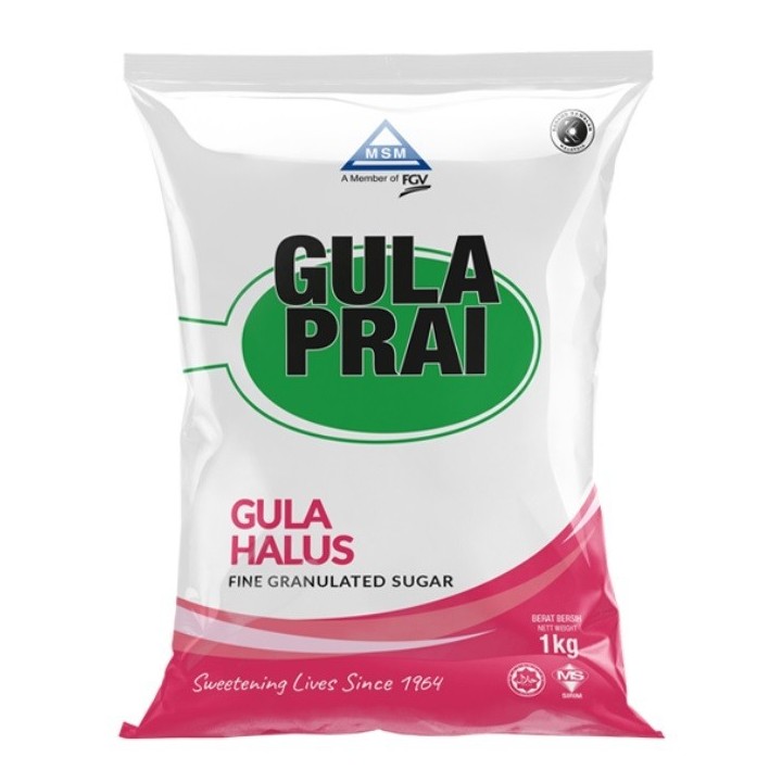 MSM Gula Prai Fine Granulated Sugar 1Kg