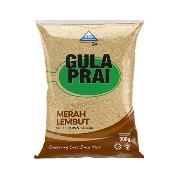MSM Gula Prai Soft Brown Sugar 500g