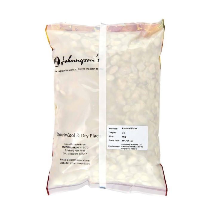Johnnyson's Almond Slice Blanched 1kg