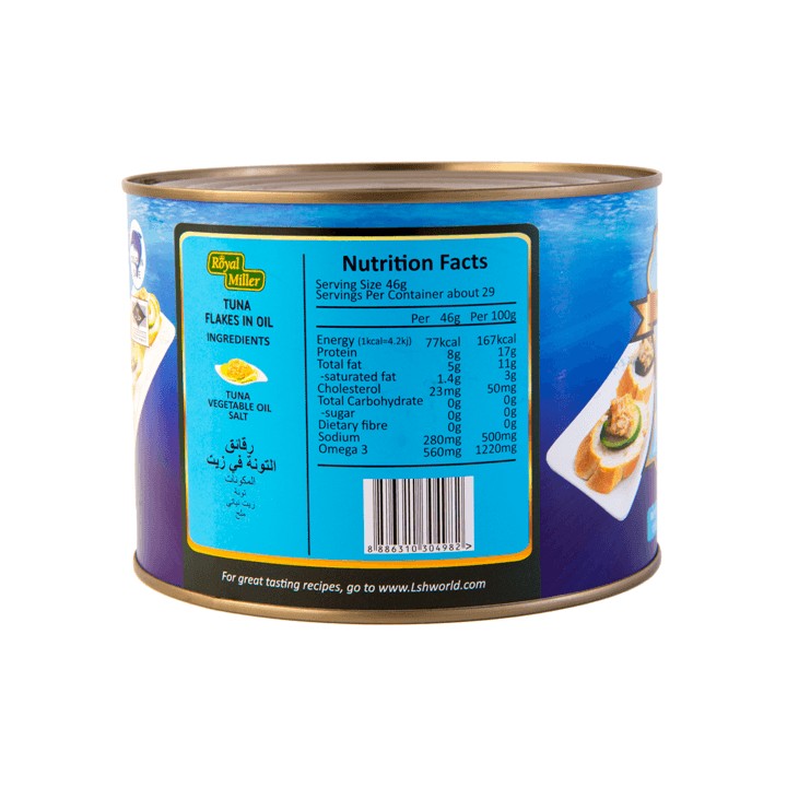 Royal Miller Tuna Flakes In Soya Bean Oil 1.88kg