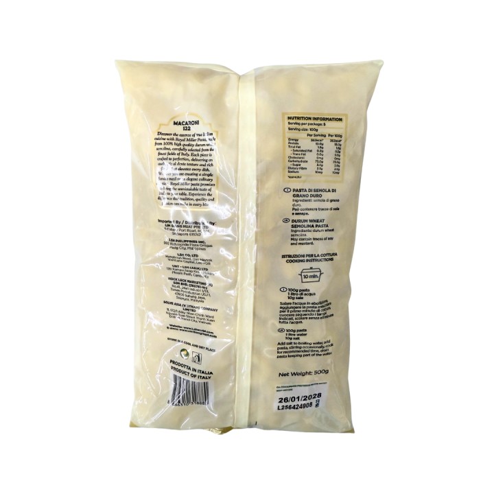 Royal Miller Macaroni FTO 132 500gm