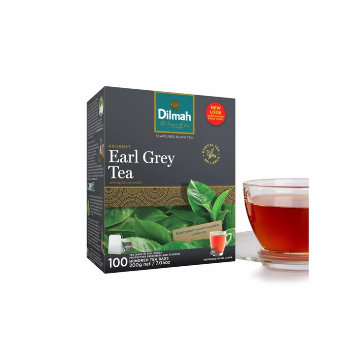 Dilmah Gourmet Earl Grey Ceylon Black Tea 100's